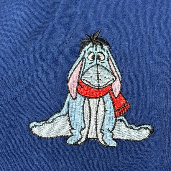 Disney Winnie the Pooh Full Zip Hoodie Chenille Patches XS - Picture 4 of 9